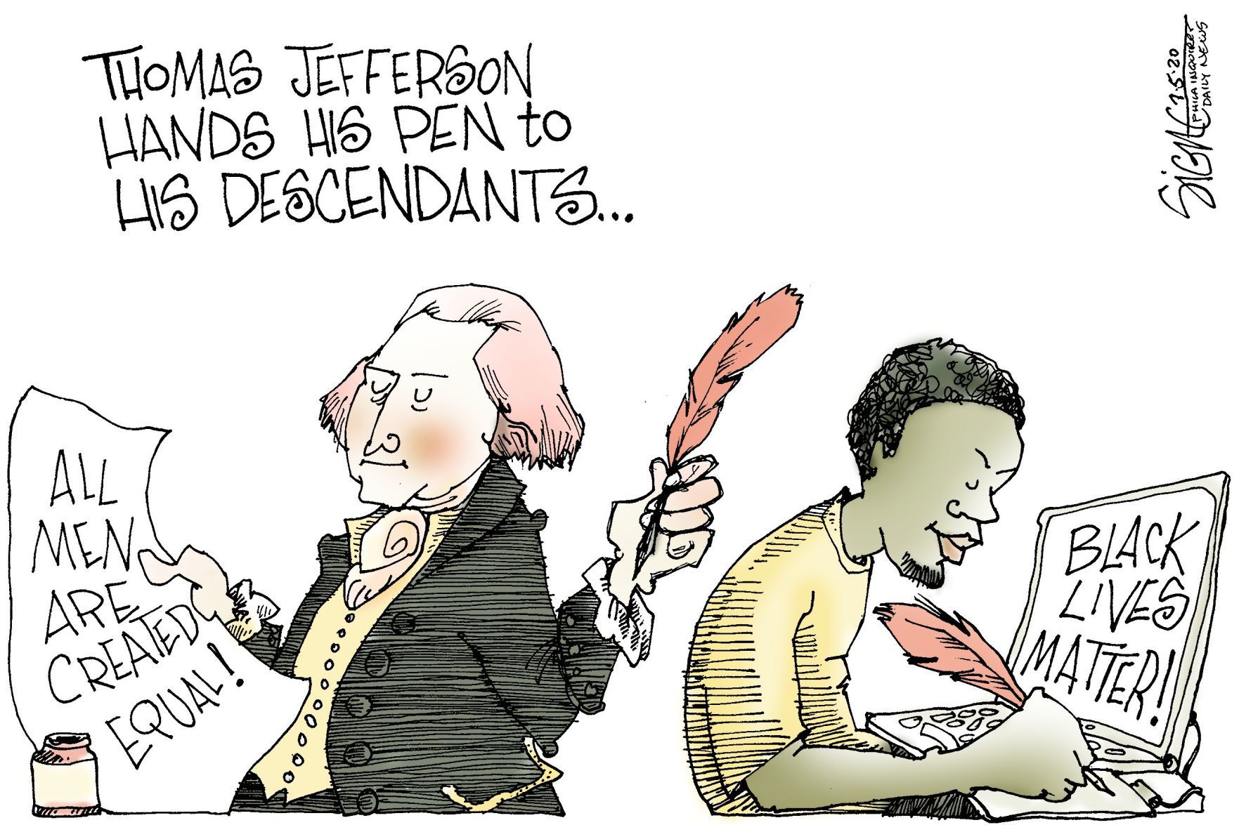Signe Wilkinson cartoon